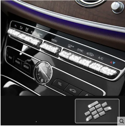 Наклейка на кнопку центральной консоли для Mercedes Benz- E-class W213/- c-класс W205