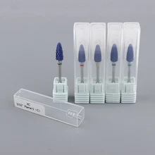Экстра тонкой средней зернистости керамические сверла для ногтей Набор для электрических маникюрных файлов полировщик машина