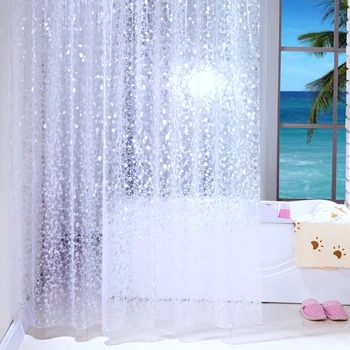 

Semi-Transparent Waterproof Shower Curtain Cobblestone Pattern Shower Curtains for Bath Cortina De Ducha A Prueba De Moho HFing