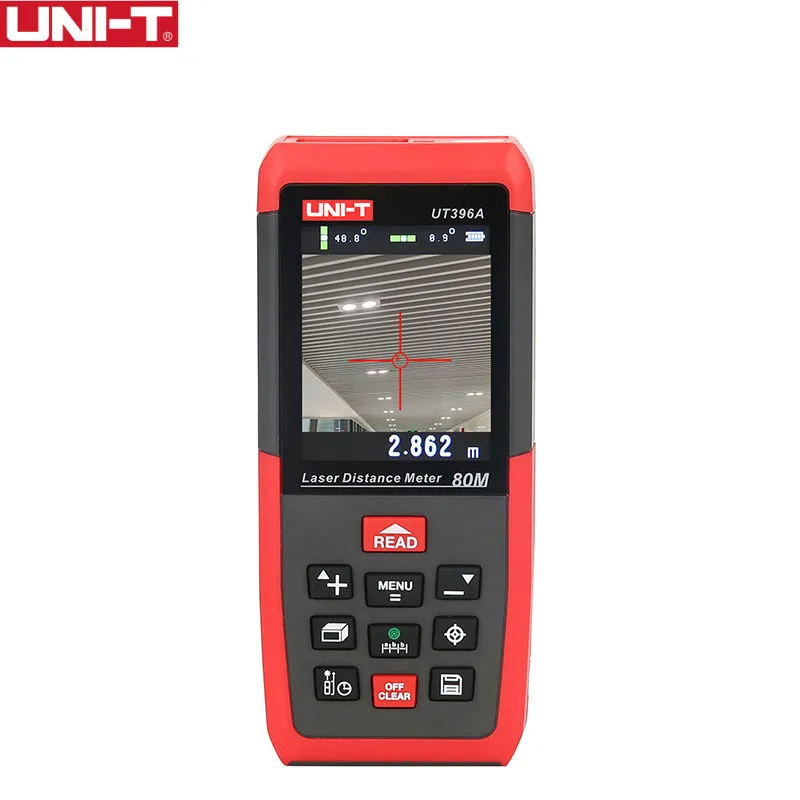 UNI-T UT396A Professional Laser Distance Meters Lofting Test Levelling Instrument Area/Volume Data Storage Max 80m 2MP Camera UNI-T UT396A Professional Laser Distance Meters Lofting Test Levelling Instrument Area/Volume Data Storage Max 80m 2MP Camera