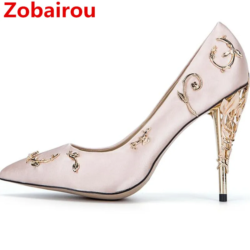 Zobairou designer  shoes  women luxury 2021 Metallic gold 