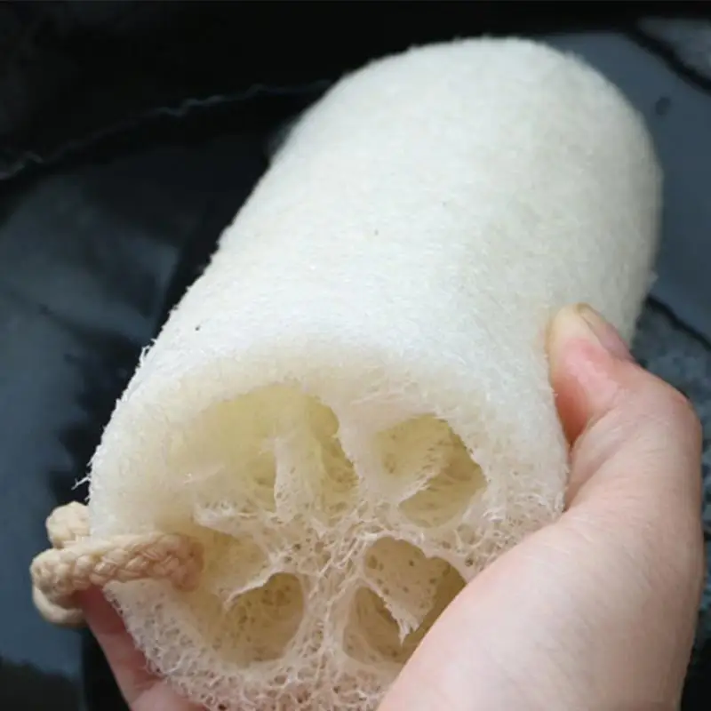 1 أجزاء الطبيعية اللوف اللوف loofa حمام دش الإسفنج سبا الجسم الغسيل القسوة المزيل الاستحمام تدليك الاسفنج