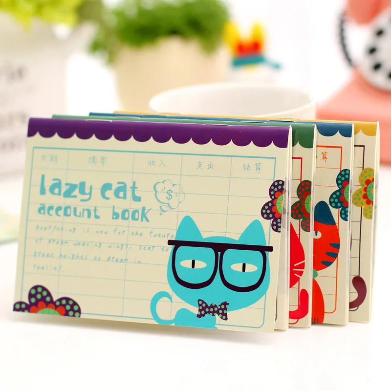 Image Cute Cat Planner Cute Pocket Mini Small Personal Diary Note School Notebooks And Journals Paper Books School Office Supplies