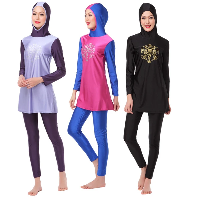 Dubai UAE Muslim swimsuit Islamic Conservative swimsuit Maldives swim hot swimwear outdoor