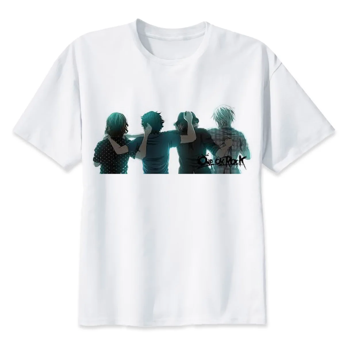

one ok rock TShirt men boy Summer O Neck white youth t shirt casual white print anime t-Shirts men top tees MR2891