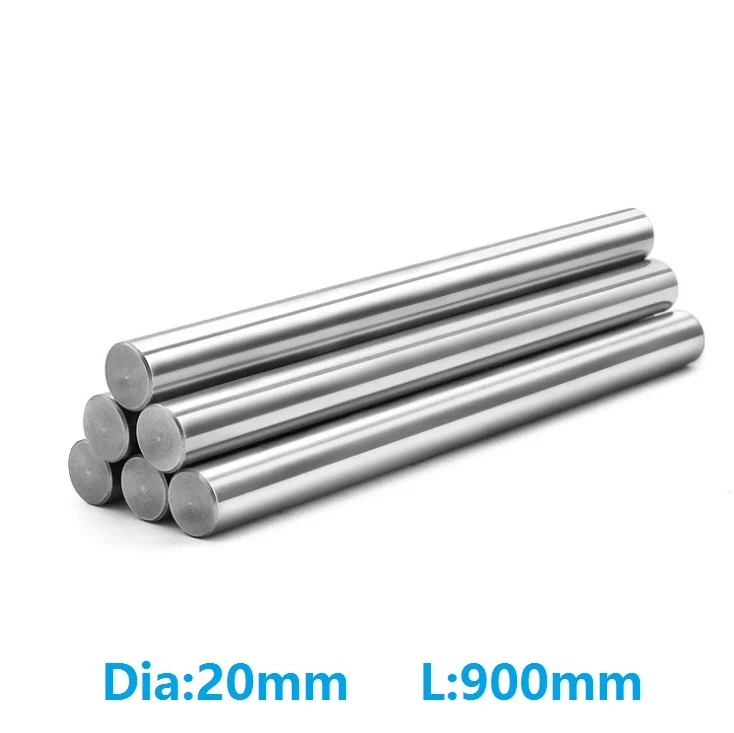 

4pcs/lot 20mm linear shaft 900mm long 20x900mm chromed plated shaft hardened shaft rod bar CNC parts 3d printer