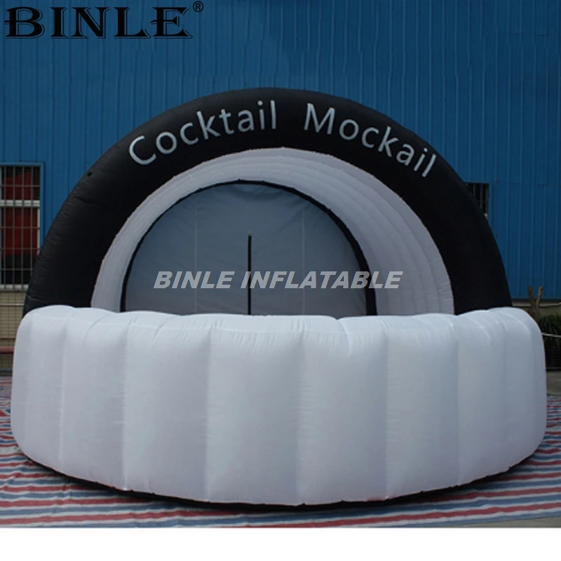 

High quality moveable 4x4x2.5mH inflatable bar tent inflatable bar counter trade show booth for party