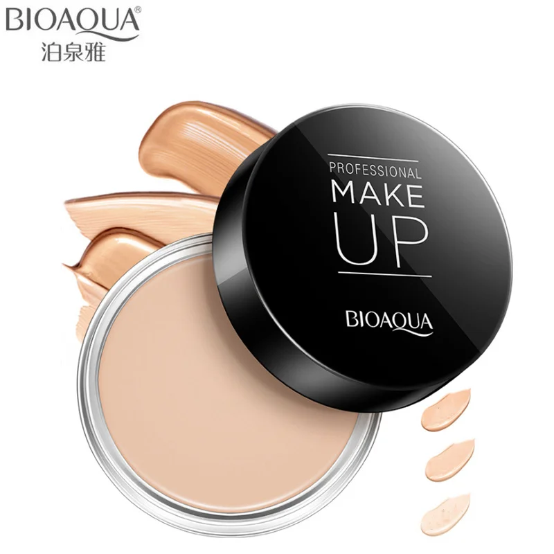 

BIOAQUA Brand Face Concealer Cream Makeup Palette Nude Waterproof Natural Base Foundation Contour Cream Cosmetics