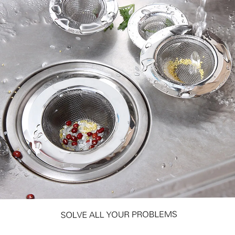 

5 pcs Stainless Steel Kitchen Floor Drain Sink Strainer Prevent Clogging Appliance Sewer Strainer Water Tank Filter