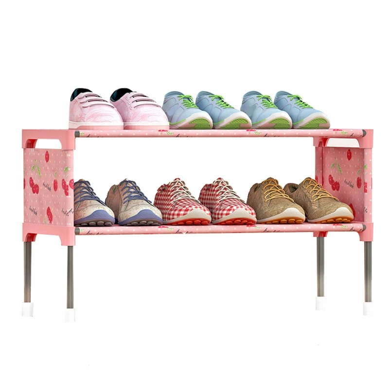 2 Layer Shoe Racks Storage Organizer Space Saving Shoe Cabinet Home Living Room Modern Furniture Shelves 3 Colors