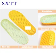 SXTT силиконовые стельки из ЭВА Мужские Женские Стельки ортопедические массажные вставки для обуви амортизация Shoepad
