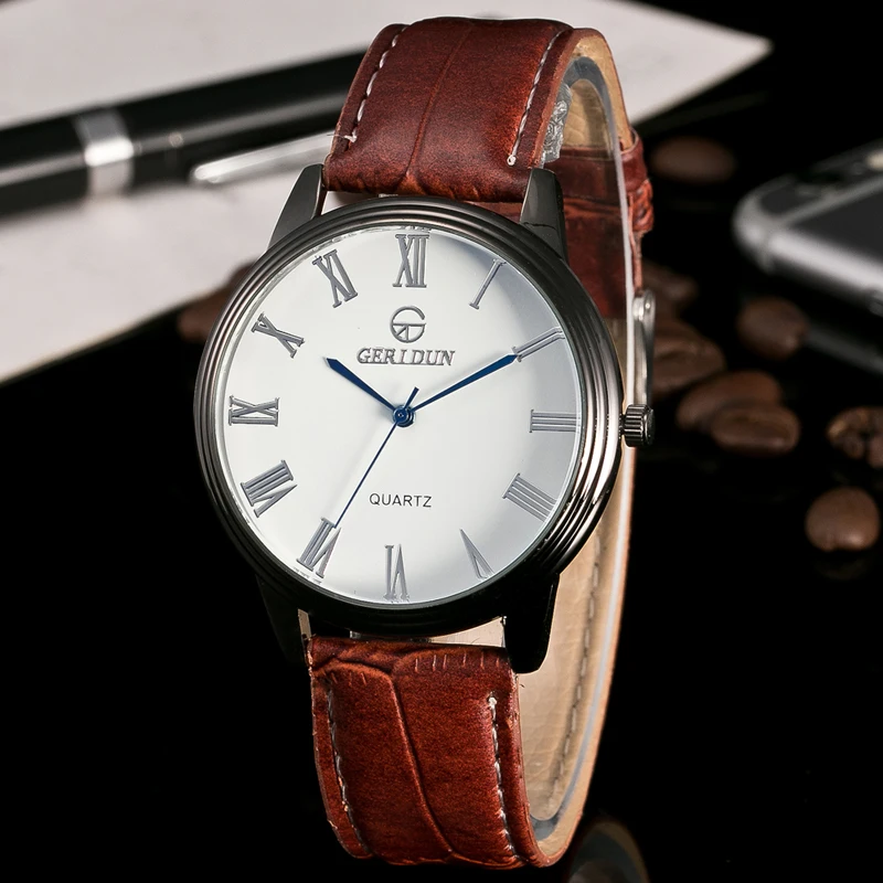 Relojes 2018 Watch Men Fashion Business Quartz Clock Mens Watch Luxury Brand Roman Scale Waterproof Wristwatch Relogio Masculino