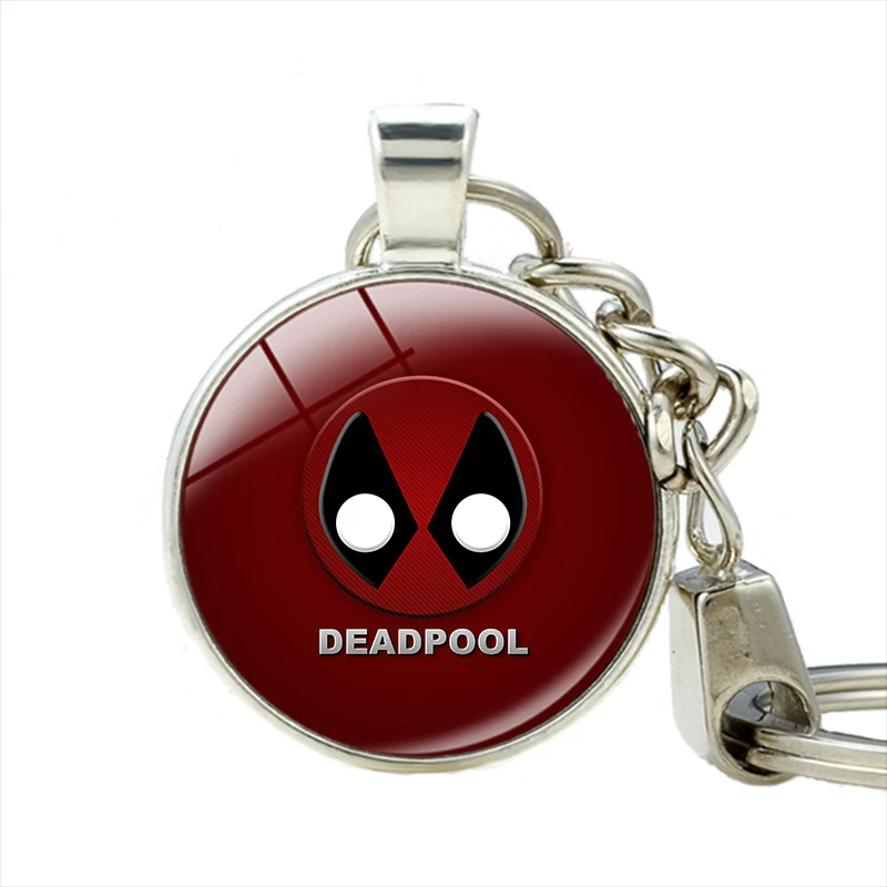 

27 Styles New Deadpool keychain Dead Pool Logo Marvel Comics Alloy Metal Key chain ring key holder Movie Jewelry Souvenirs