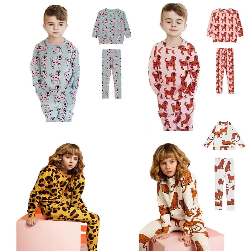 

Kids Clothing Set Hugo Loves Tiki Sweatshirts Cottons Nap Baby Boys Long Sleeved T-shirts Pants Cartoon Autumn Girls Clothes
