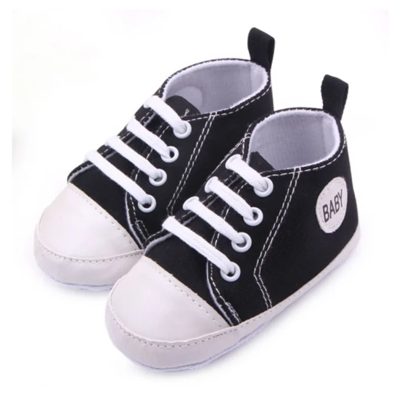 

Canvas Baby Sneaker Sport Shoes For Girls Boys Newborn Shoes Baby Walker Infant Toddler Soft Bottom Anti-slip First Walkers