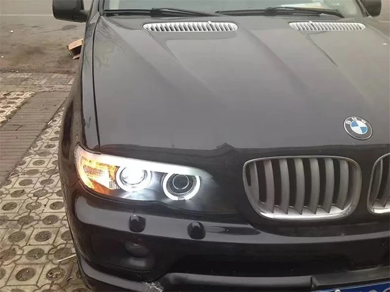 Автомобильный Стайлинг для BMW X5 E53 фары 2004-2006 для BMW X5 фара авто светодиодный DRL двойной луч H7 HID Xenon bi xenon объектив