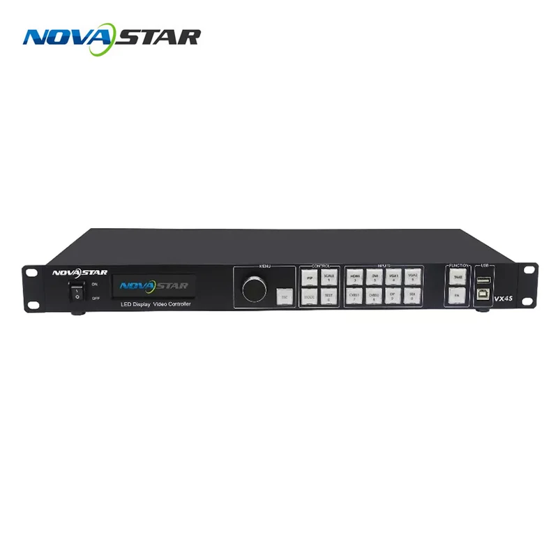 Nova star полноцветный светодиодный дисплей 2 в 1 видеопроцессор VX4S VX4U 4 LAN порты вывода 2,3 миллионов пикселей nova scaler и splicer