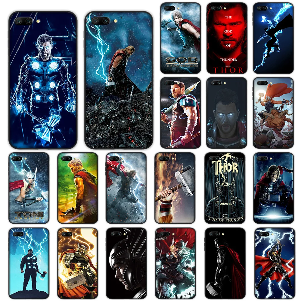 

Thunder Thor GOD Soft Case for Huawei Honor Note 10 9 Lite 8X 7A 3GB Pro Y6 Y7 Y9 Prime Nova 3 Cover