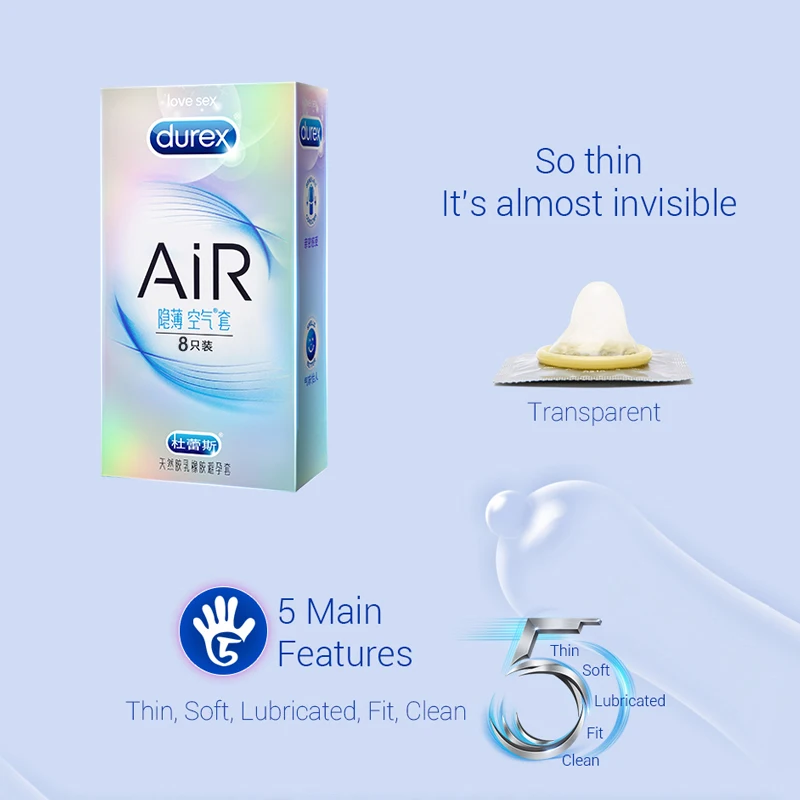 Durex AiR 3in1 презервативы ультра тонкий супер чувствительность детектора в виде