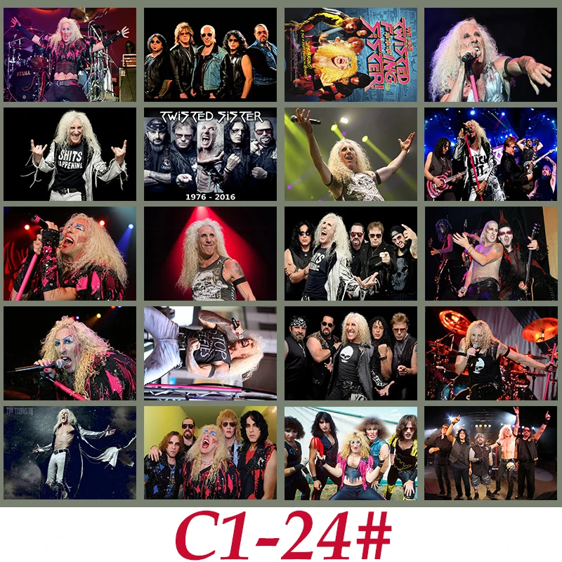 C1-24 # витой сестры классический группа серии Стикеры 20/за штуку Бесплатная