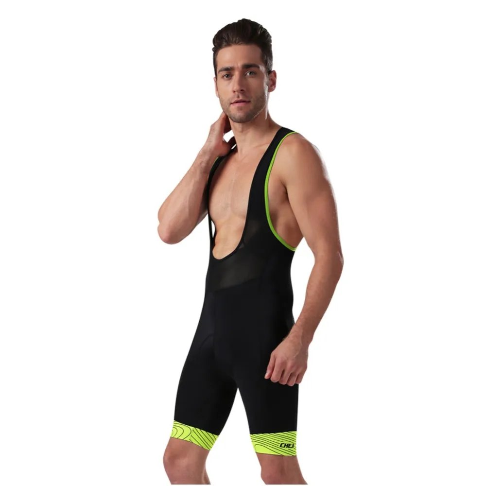 CHEJI для мужчин Спорт на открытом воздухе велосипед одежда велосипед Велоспорт 3D с подкладкой из ткани coolmax езда нагрудник шорты color 3 цвета