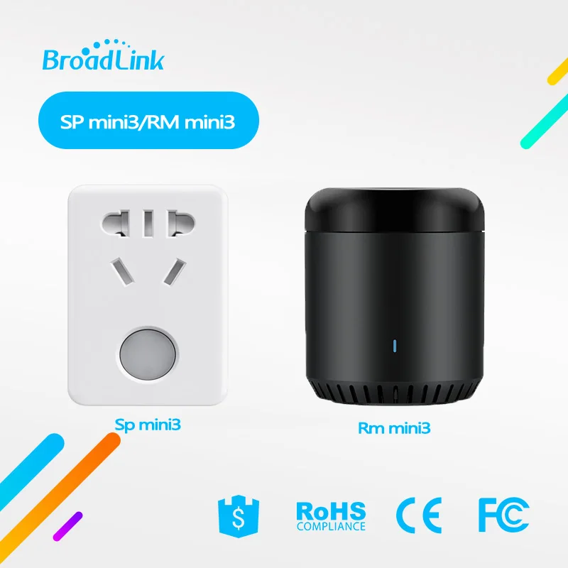

Broadlink RM Mini 3 Universal Intelligent IR+Wifi Remote Controller SP mini3/SC1 smart socket switch For Ios Android Smart Home
