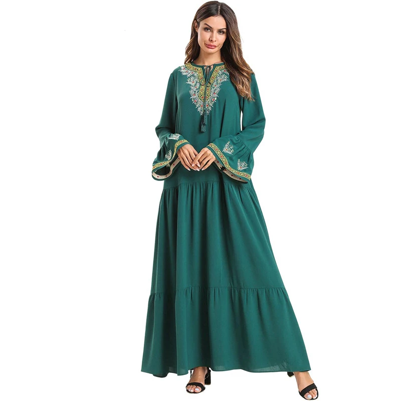 4XL Турецкая абайя кафтан мусульманское платье джилбаб кафтан халат Дубай Бангладеш абайя s Женская Рамадан Исламская одежда элегантная длинная