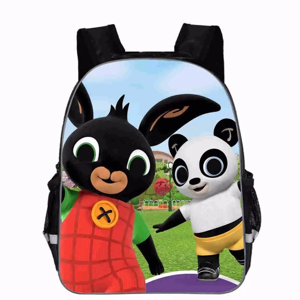 photo color Милый мультфильм Bing Bunny печати детей школьные сумки для девочек мальчиков Bookbag лучшая Подарочная сумка Детский сад Кролик Рюкзак Детские Дети - Цвет: photo color