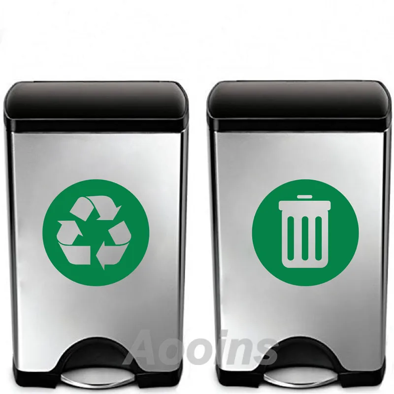 Recycle Bin Trash Can Art Sticker Decor