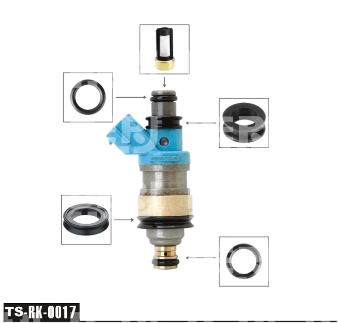 

free shipping!!200sets/box Top Feed MPI fuel injector repair kits for universal cars (TS-RK0017)