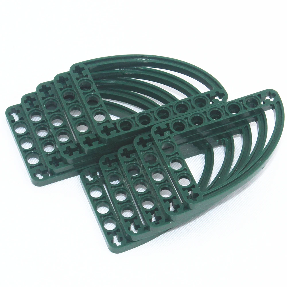 

Self-Locking Bricks -- MOC Building Blocks 10PCS HALFBEAM CURVE 5X7 compatible with Lego MOC6115875