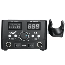 Цифровая паяльная станция, двойной светодиодный, цифровая паяльная станция, фена, паяльная станция, Электрический паяльник, нагреватель горячего воздуха