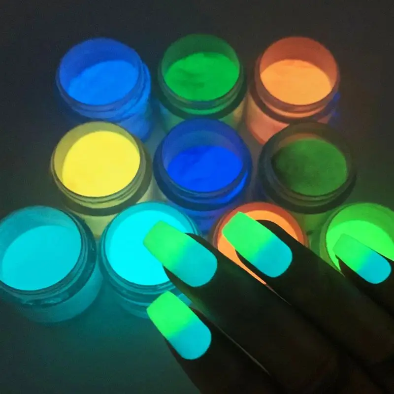 

Nail Infiltration Powder Nail glaze Dust Luminous Pigment Fluorescent Powder Nail Glow In the Dark Acrylic Nail Dip