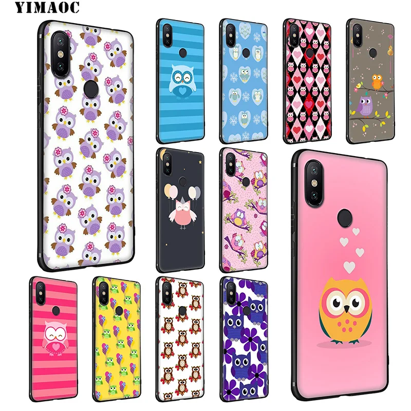YIMAOC Cute Owls Cartoon Soft Silicone Case for Xiaomi Redmi 7A Note 7 6 6A 5 4 4X 4A 5A S2 Plus K20 Pro Lite |
