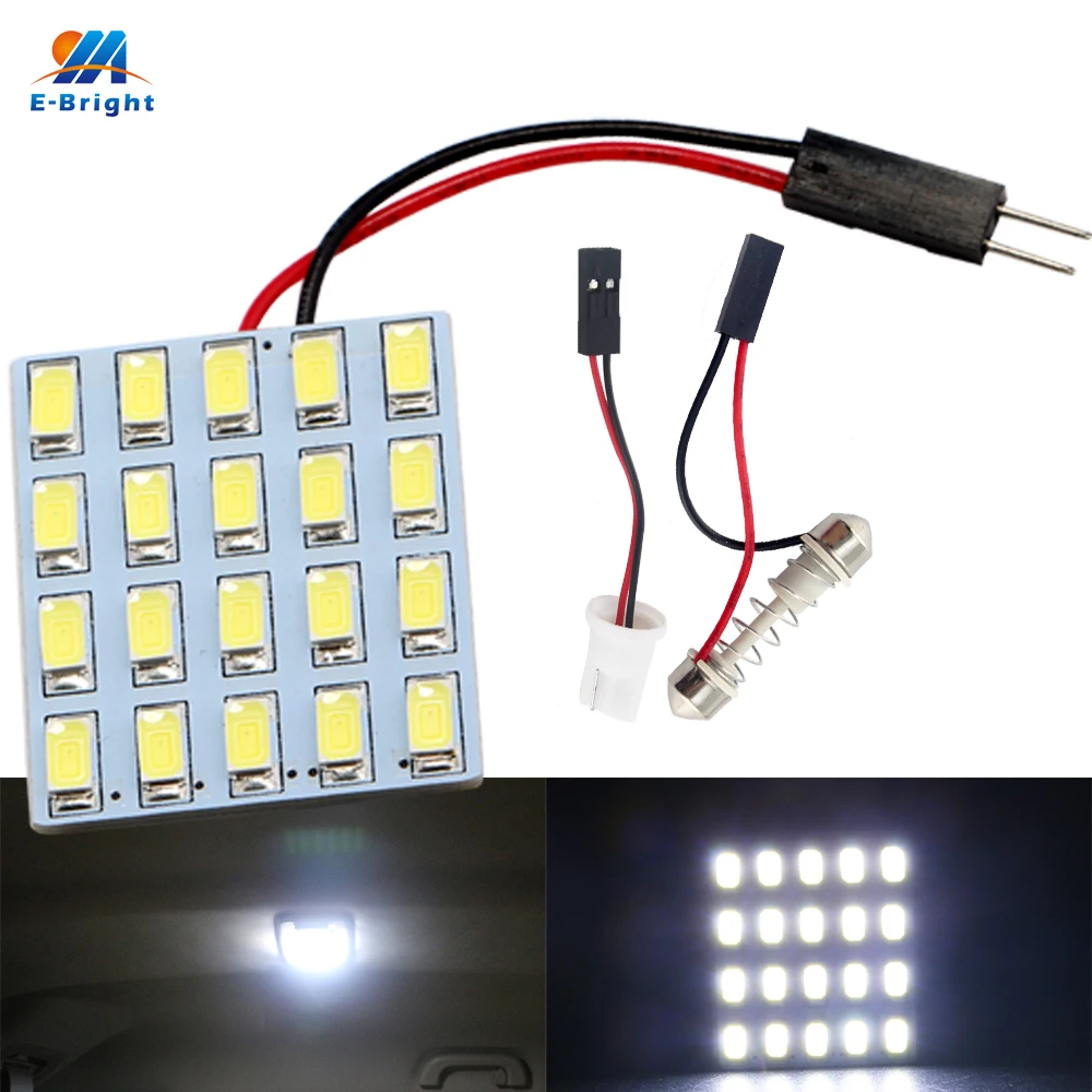 YM E-Bright 4 шт панель 5730 20 SMD Автомобильные светодиодные лампы 12V интерьерные с T10 +