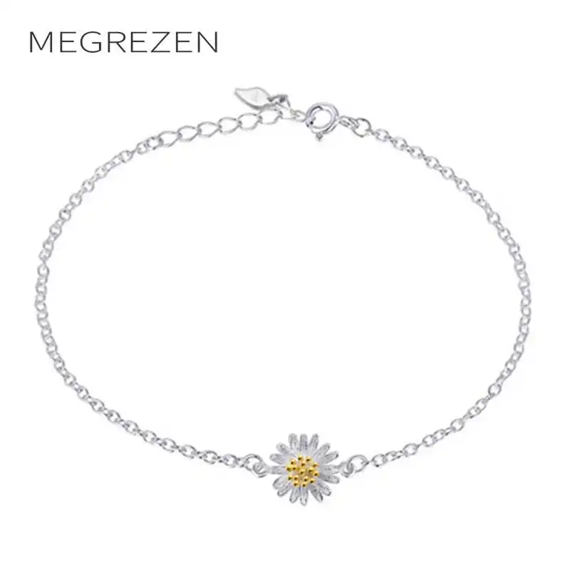 Очаровательный Браслет Bijoux Femme браслет Marque De Luxe Модный золотой цветочный