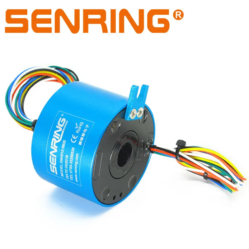 Miniature generator motor 4 circuits/wires each 5A with through bore 12.7mm slip ring rotary joint | Электроника