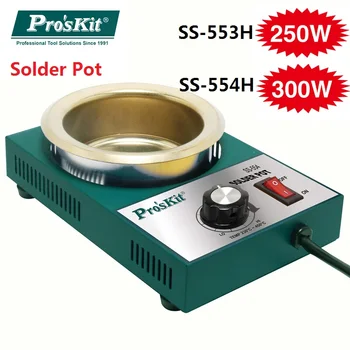 

ProsKit Soldering Iron Lead Free Solder Pot Soldering Desoldering Bath Tin melting furnace Wire Tinning Tool