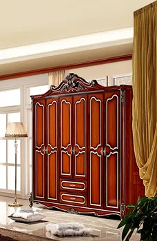 

Factory Direct Bedroom Furniture Solid Firm Wardrobe with 6 Doors