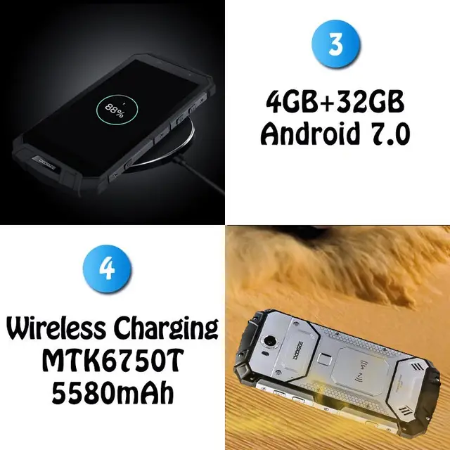 Doogee teléfono inteligente S60 lite, teléfono móvil con resistencia al agua IP68, batería de 5580mAh, pantalla FHD de 5,2 pulgadas, 4GB RAM, ROM 32GB, procesador MT6750T, Octa Core, carga inalámbrica de 16,0mp, Android|Teléfonos móviles| - Doogee teléfono inteligente S60 lite, teléfono móvil con resistencia al agua IP68, batería de 5580mAh, pantalla FHD de 5,2 pulgadas, 4GB RAM, ROM 32GB, procesador MT6750T, Octa Core, carga inalámbrica de 16,0mp, Android|Teléfonos móviles| -
