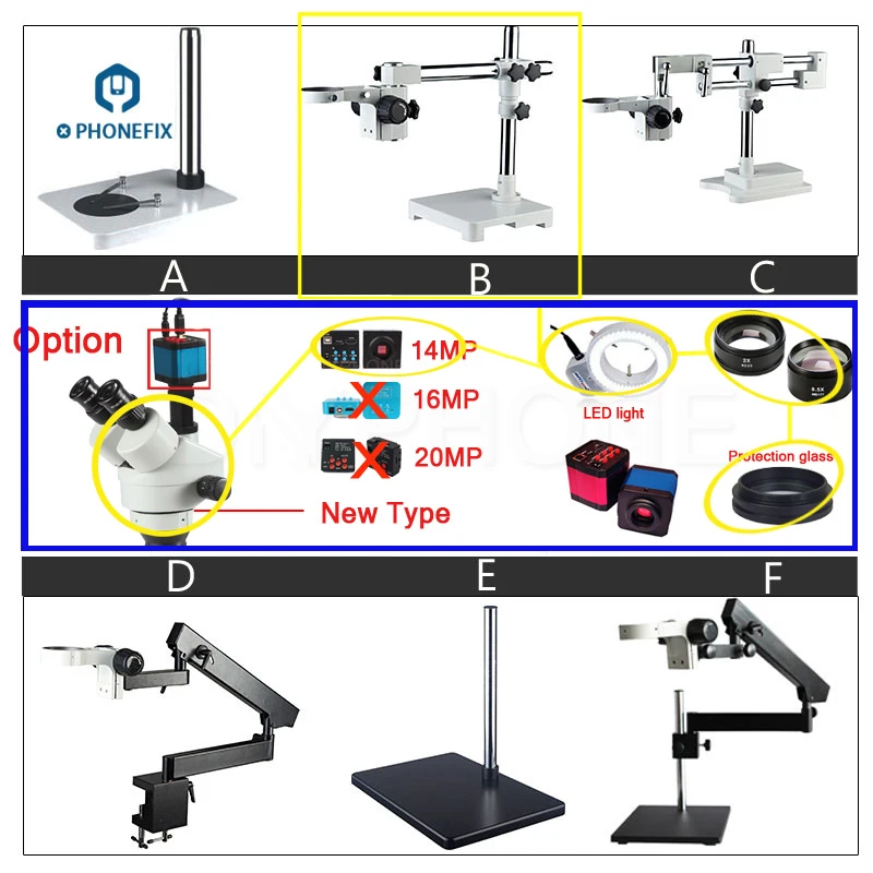 

PHONEFIX 3.5-90X Stereo Zoom Microscope with HDMI Camera Objective Lens Microscope For Mobile Phone Motherboard Repair