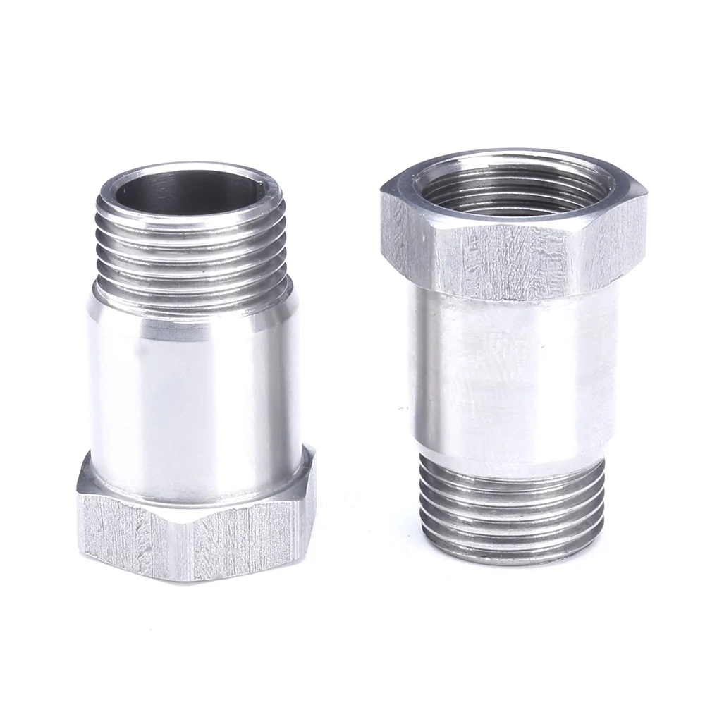 

O2 Oxygen Sensor Test Pipe Extension Extender Adapter Spacer M18 X 1.5 Bung Thread 304 Stainless Steel TT101306
