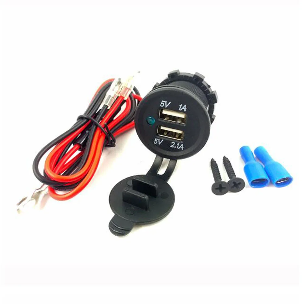 Двойной USB 3 1 а 12 24 В модификация автомобиля Автомобильное зарядное устройство