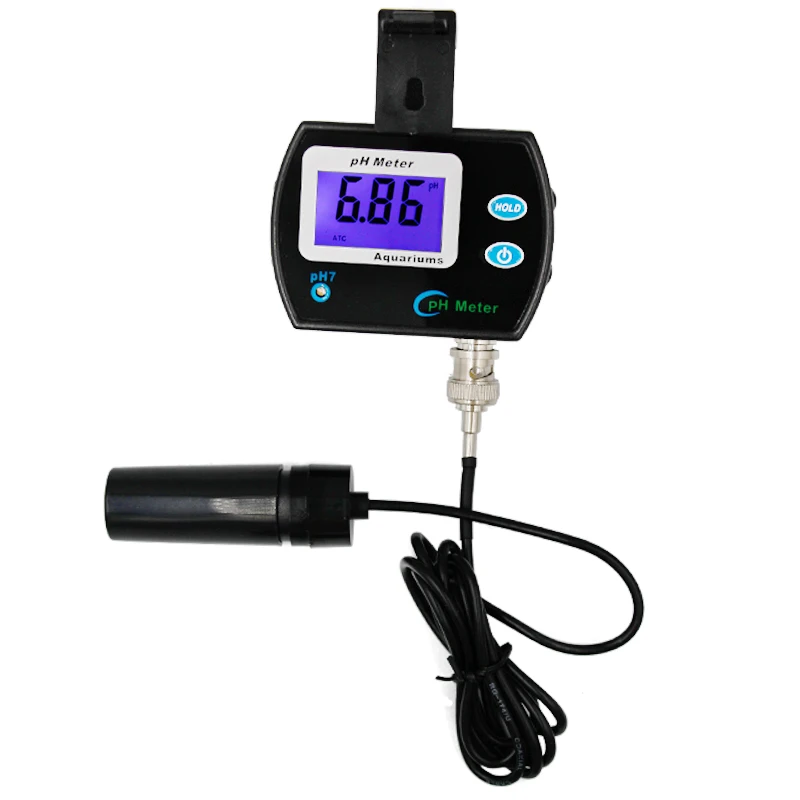 

50pcs by dhl fedex LCD display Water Quality Analyzer Acidimeter Drinking with plug PH -990 pH 0.00-14.00 tester meter 30%off