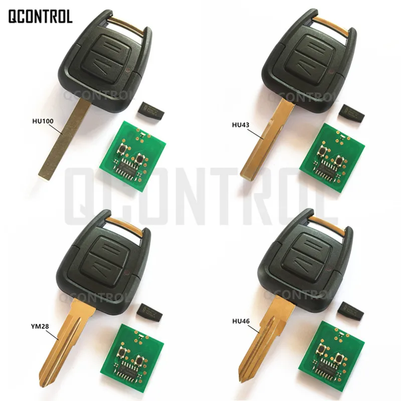 

QCONTROL Remote Key for OPEL/VAUXHALL Car Vehicle Vectra Zafira Omega Astra CE0682 433.92MHz with ID40 Chip