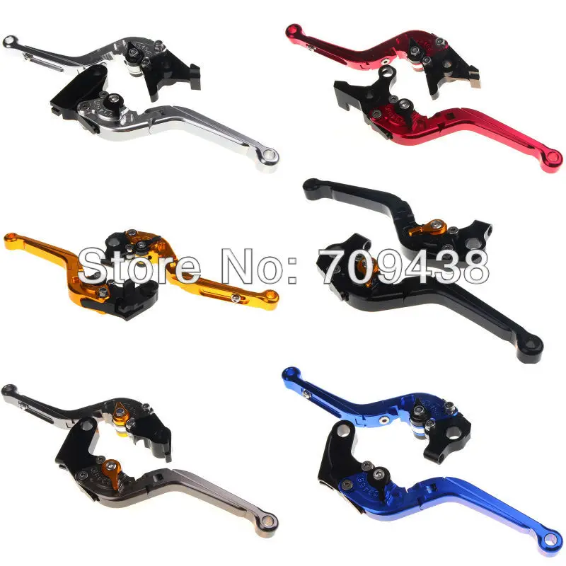 CNC Billet Adjustable Extendable Folding Brake Clutch Lever For  VFR750 91-97 CBR1000F 89-92 VTR1000F Firestorm 1997-2005