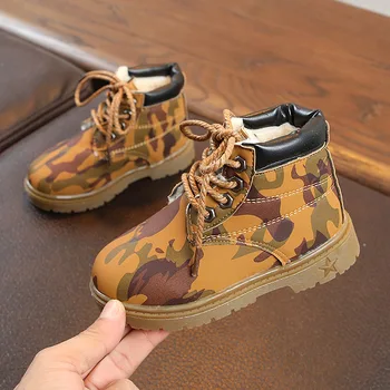 

davidyue winter kids boots girls baby children kids shoes winter boots for boys girls snow fur army boot for baby shoe