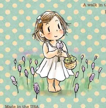 

Pretty Girl flowers garden bow Transparent Clear Silicone Stamp Seal for DIY scrapbooking photo album Decorative clear stamp
