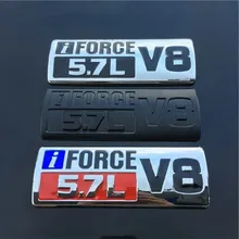 

For Toyota Tundra SEQUOIA Land Cruiser Crossover Tacoma LC79 I FORCE 5.7L V8 Letter Car Emblem Fender Trim Tail Trunk Sticker