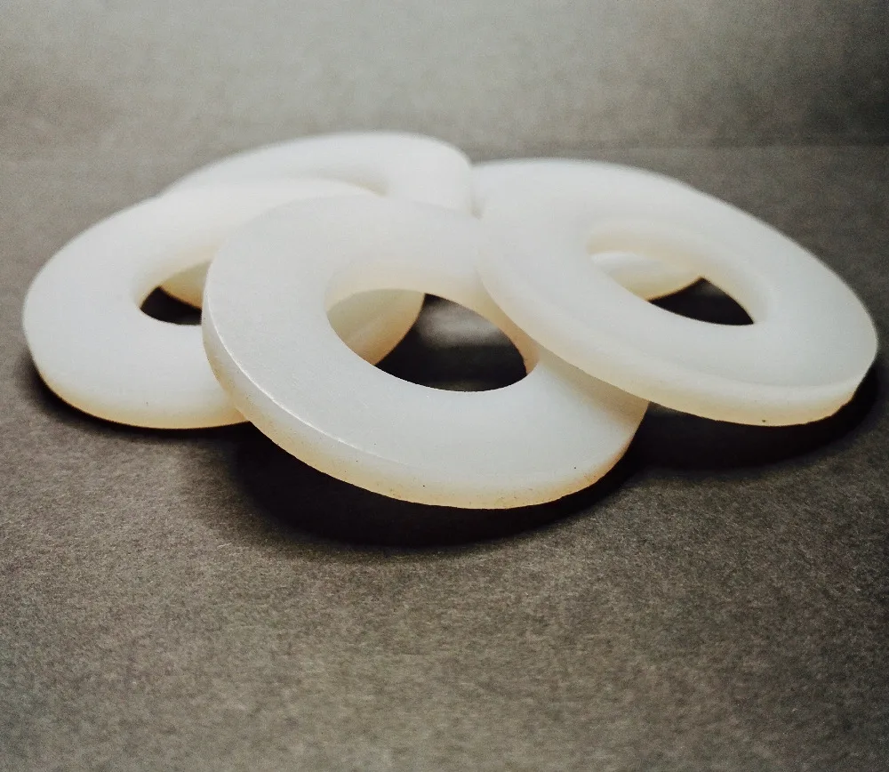 Custom Made 10x Silicone Washer Gaskets Pads 50mm x 25mm x 5mm Sealing